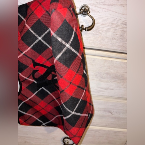 Victoria's Secret Red and Black Plaid Tote - Picture 6 of 7